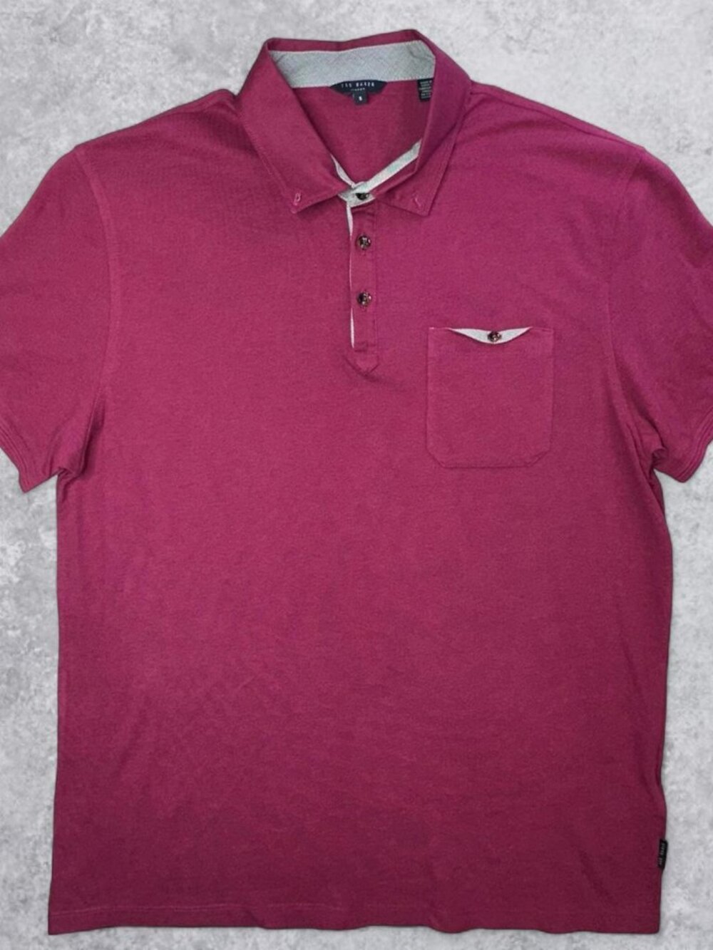 Ted Baker Men's Burgundy Polo Shirt size 5/XL